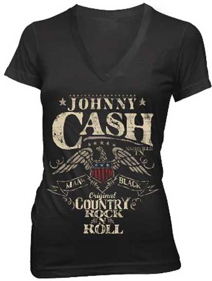 COUNTRY ROCKN ROLL JUNIORS V-NECK T-SHIRT