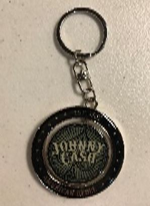 Johnny Cash Ace of Spades Keychain