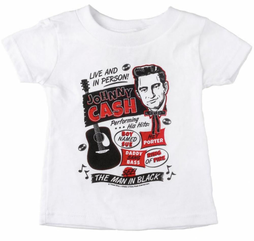 Johnny Cash Live and In Person Toddler Tee