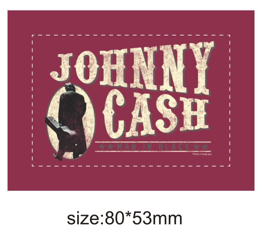 Johnny Cash Vintage Walk the Line Magnet Maroon