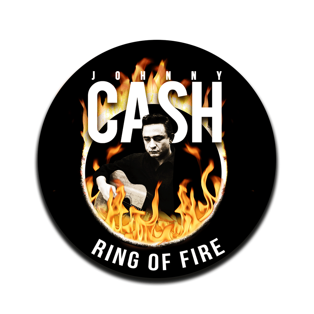 Johnny Cash Ring of Fire Magnet