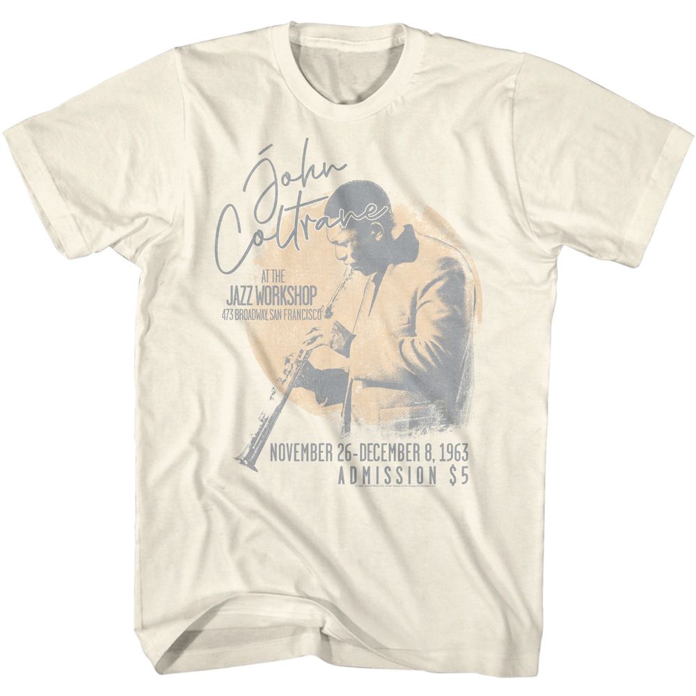 JOHN COLTRANE-JOHN COLTRANE AT THE JAZZ WORKSHOP-NATURAL ADULT S/S TSHIRT