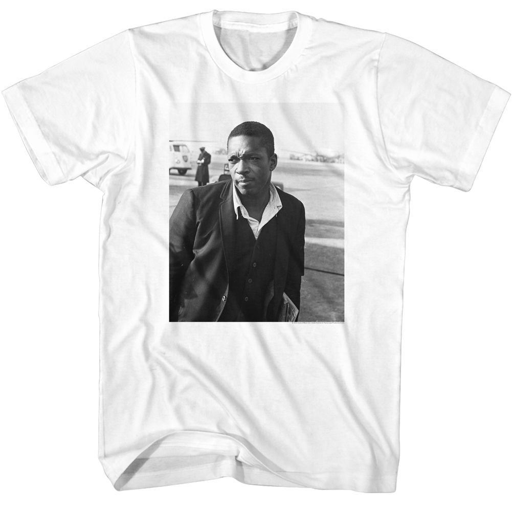JOHN COLTRANE-JOHN COLTRANE AIRSTRIP-WHITE ADULT S/S TSHIRT