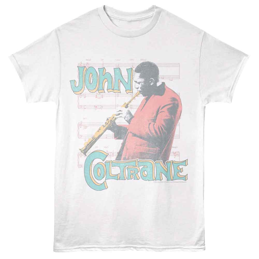 John Coltrane - Pastel Playing T-Shirt