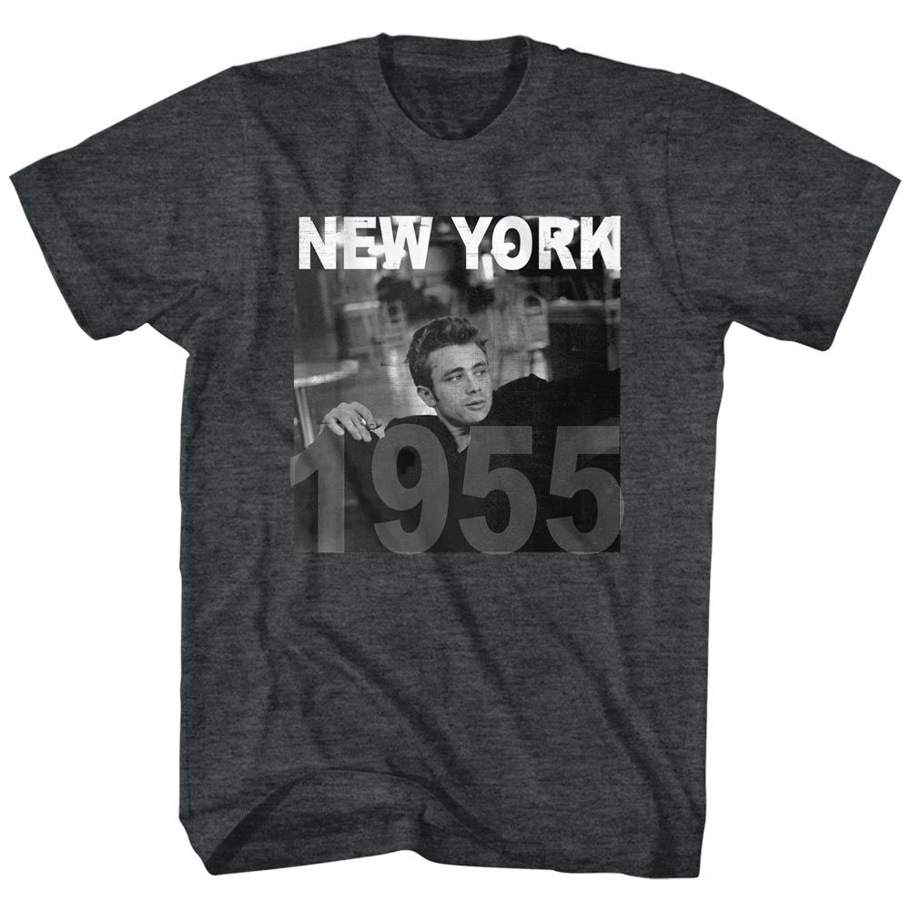 JAMES DEAN-NEW YORK 55-BLACK ADULT S/S TSHIRT