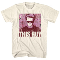 Thumbnail for JAMES DEAN-FLOWERY DEAN-NATURAL ADULT S/S TSHIRT