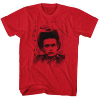 Thumbnail for JAMES DEAN-COLLEGE DEAN-RED ADULT S/S TSHIRT