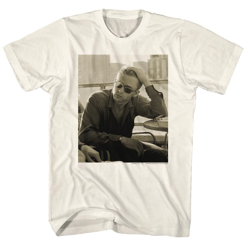 JAMES DEAN-JAMES-NATURAL ADULT S/S TSHIRT