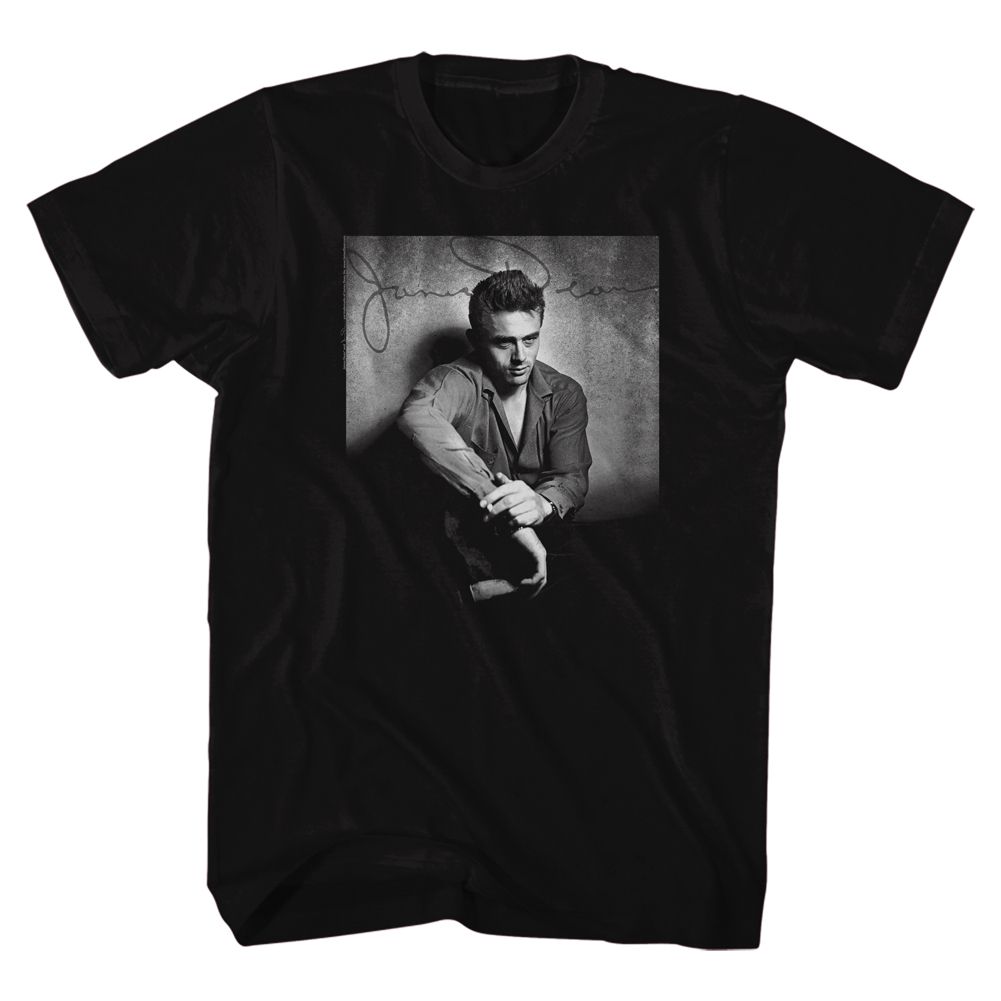JAMES DEAN-HES DARK N STUFF-BLACK ADULT S/S TSHIRT