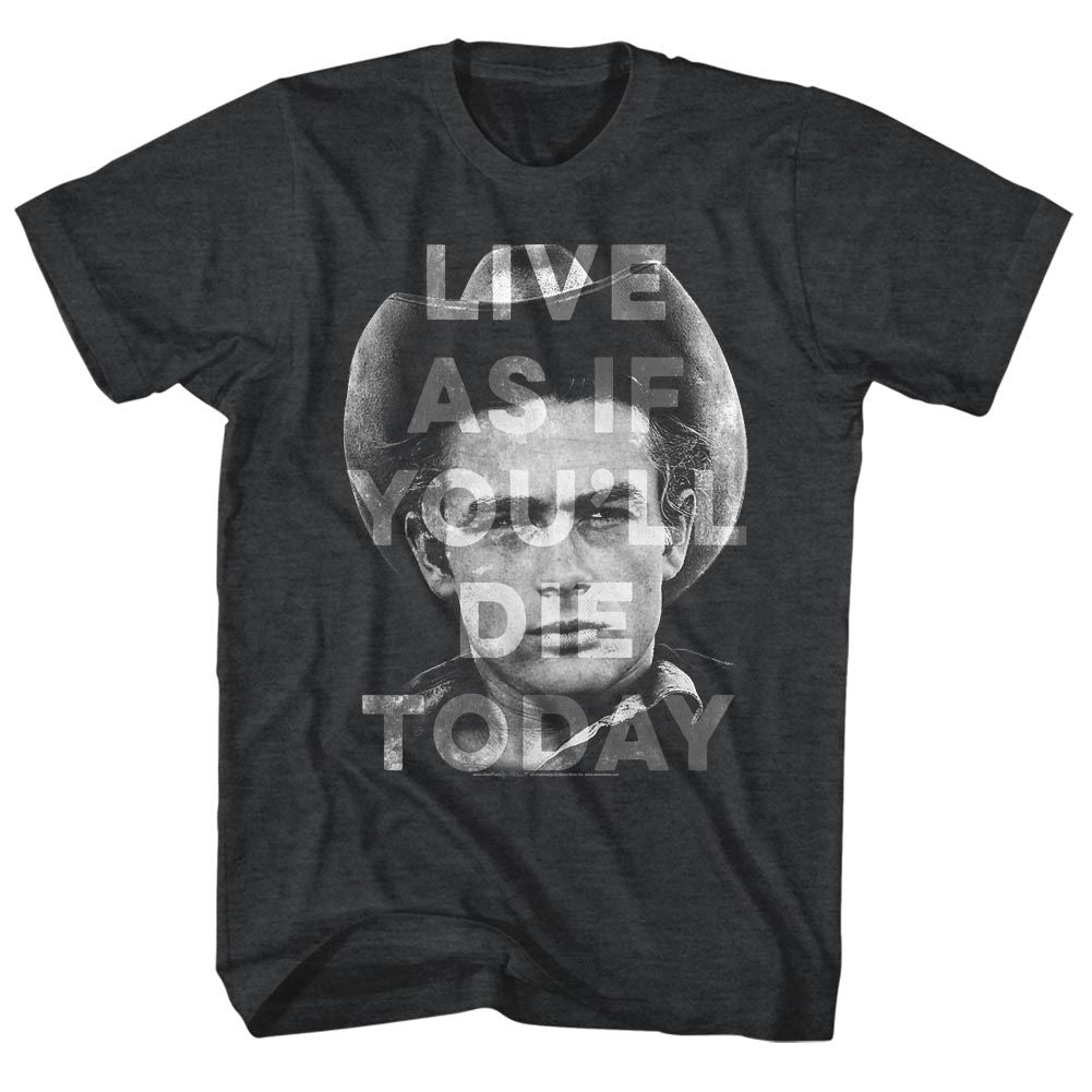 JAMES DEAN-THANKS JIM-BLACK HEATHER ADULT S/S TSHIRT
