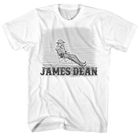 Thumbnail for JAMES DEAN-CHAIR/FENCE-WHITE ADULT S/S TSHIRT