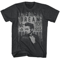 Thumbnail for JAMES DEAN-DREAM-BLACK HEATHER ADULT S/S TSHIRT
