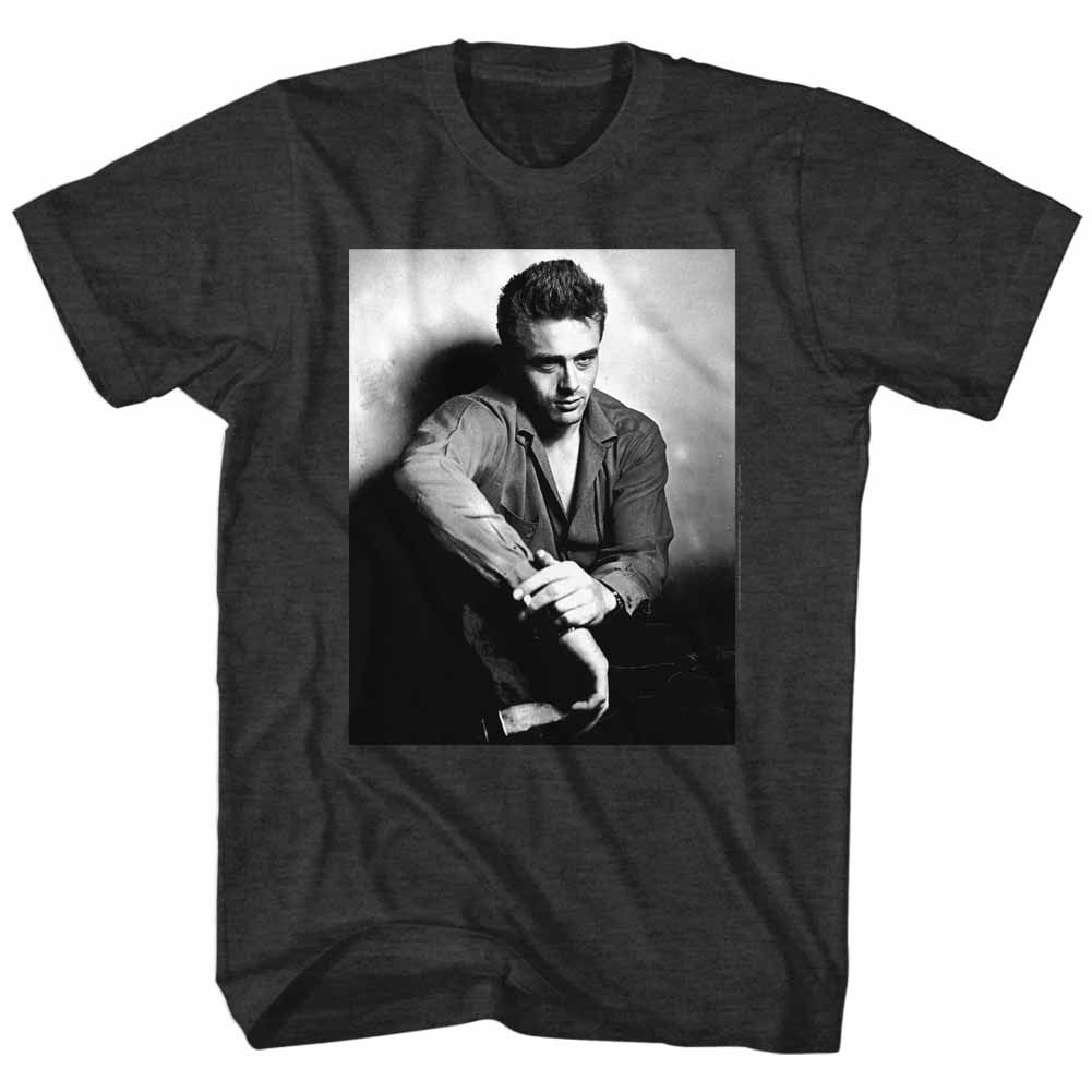 JAMES DEAN-BROODY-BLACK HEATHER ADULT S/S TSHIRT