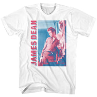 Thumbnail for JAMES DEAN-RED AND BLUE-WHITE ADULT S/S TSHIRT