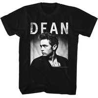 Thumbnail for JAMES DEAN-JAMES DEAN BW WALL-BLACK ADULT S/S TSHIRT