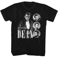 Thumbnail for JAMES DEAN-JAMES DEAN THREE CIRCLES-BLACK ADULT S/S TSHIRT