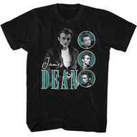 Thumbnail for JAMES DEAN-JAMES DEAN THREE CIRCLES TEAL-BLACK ADULT S/S TSHIRT