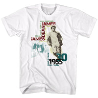 Thumbnail for JAMES DEAN-DEAN TYPOGRAPHY-WHITE ADULT S/S TSHIRT