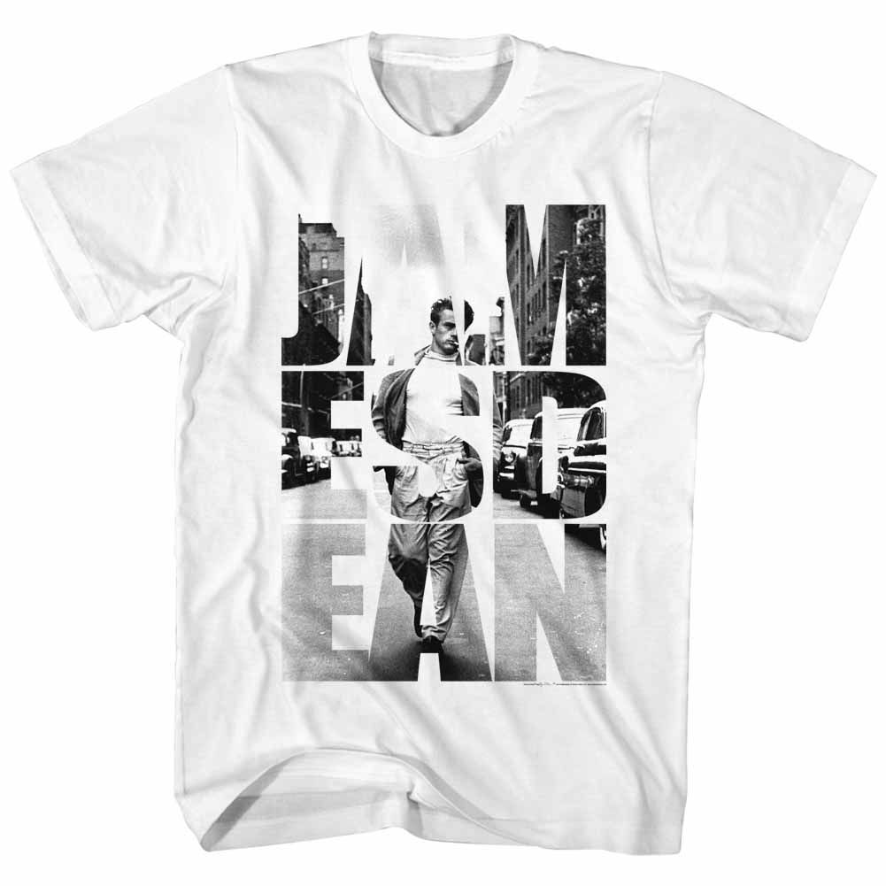 JAMES DEAN-DEAN NEW YORK-WHITE ADULT S/S TSHIRT