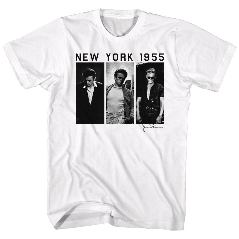 JAMES DEAN-JAMES CO-WHITE ADULT S/S TSHIRT
