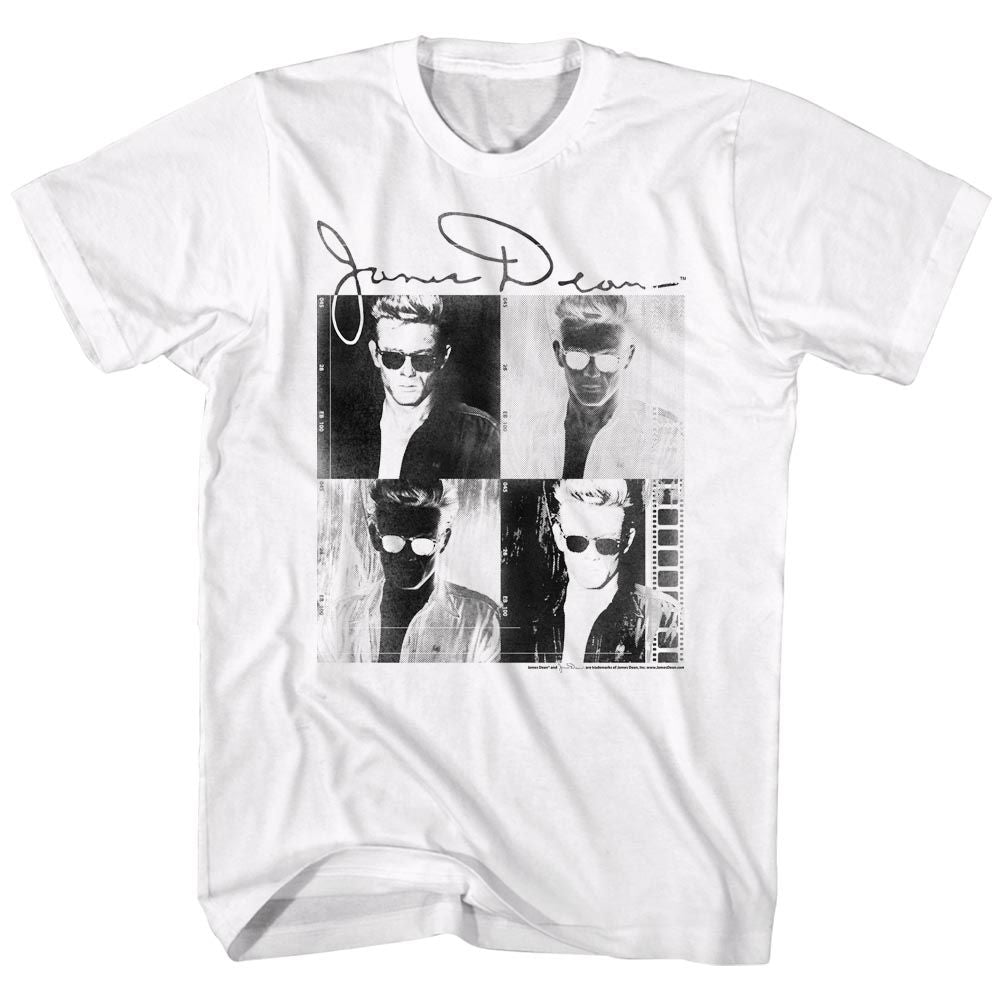 JAMES DEAN-4PLAY-WHITE ADULT S/S TSHIRT