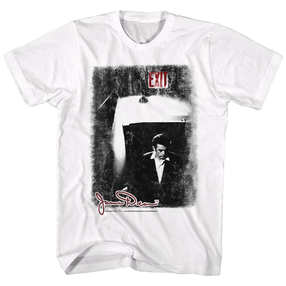 JAMES DEAN-EXIT-WHITE ADULT S/S TSHIRT