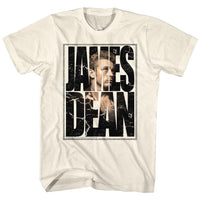 Thumbnail for JAMES DEAN-JAMES CRACKED-NATURAL ADULT S/S TSHIRT