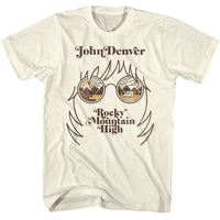 Thumbnail for JOHN DENVER-JOHN DENVER LANDSCAPE GLASSES-NATURAL ADULT S/S TSHIRT