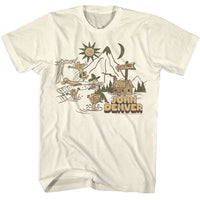 Thumbnail for JOHN DENVER-JOHN DENVER COUNTRY CABIN AND LAKE-NATURAL ADULT S/S TSHIRT
