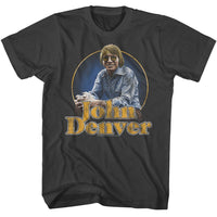 Thumbnail for JOHN DENVER-JOHN DENVER SITTING PHOTO-SMOKE ADULT S/S TSHIRT