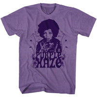 Thumbnail for JIMI HENDRIX-PURPLE HAZE-PURPLE HEATHER ADULT S/S TSHIRT