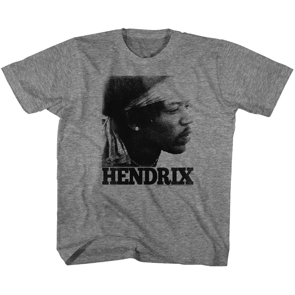 JIMI HENDRIX-VINTAGE FACE-GRAPHITE HEATHER TODDLER S/S TSHIRT