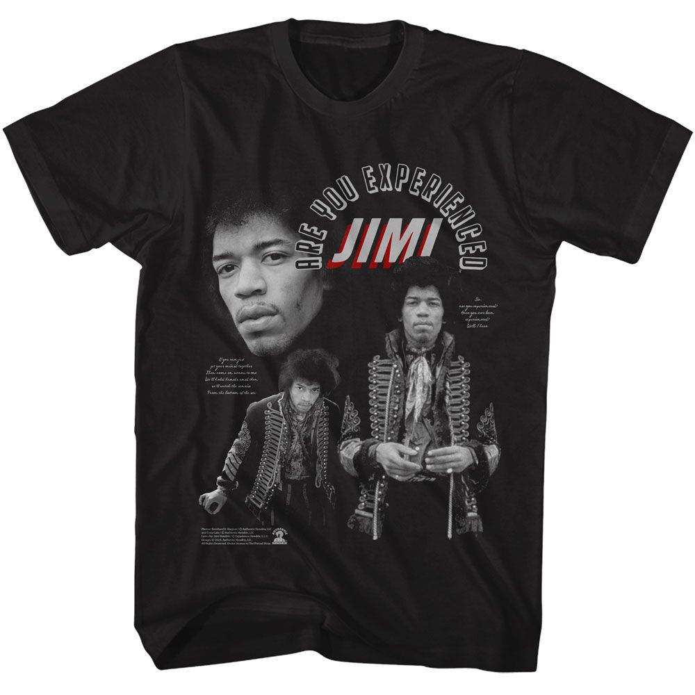 JIMI HENDRIX-JIMI HENDRIX ARE YOU EXPERIENCED-BLACK ADULT S/S TSHIRT