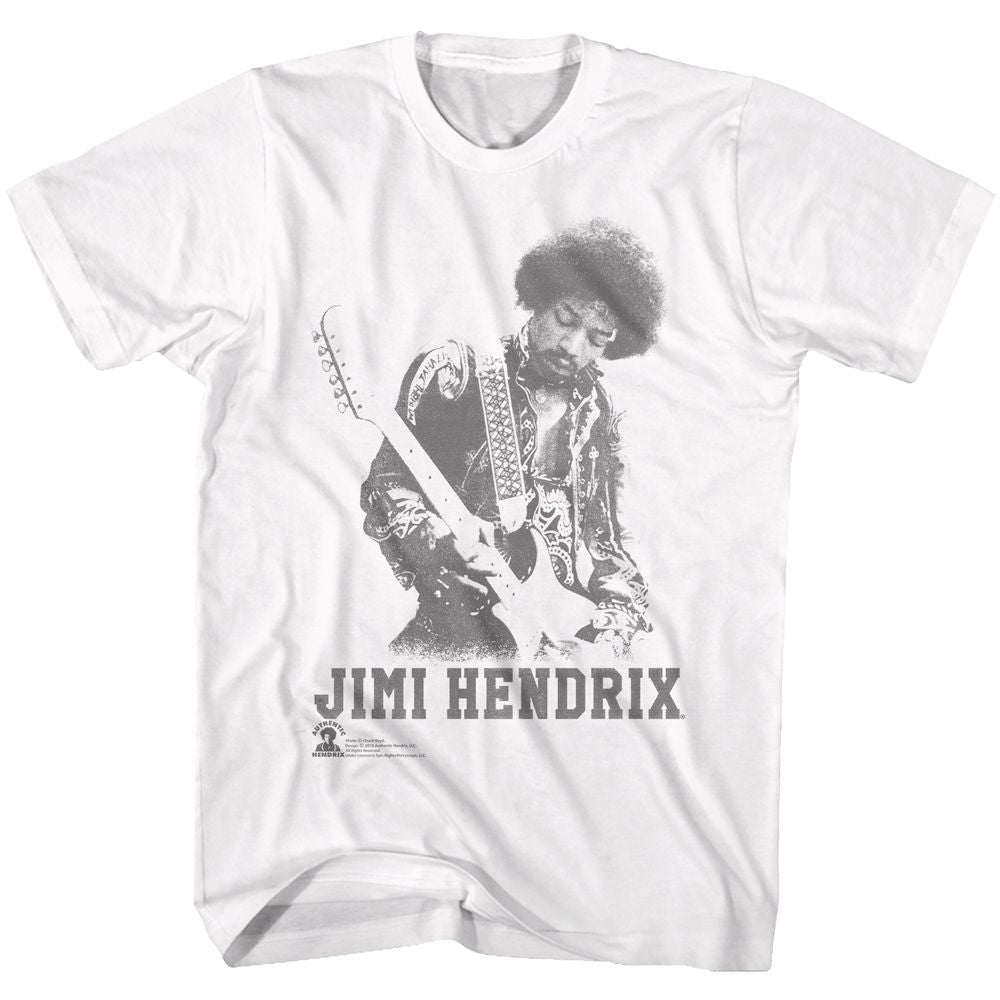 JIMI HENDRIX-GHOST JIMI-WHITE ADULT S/S TSHIRT