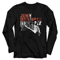 Thumbnail for JIMI HENDRIX-JIMIPEACE-BLACK ADULT L/S TSHIRT
