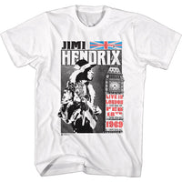 Thumbnail for JIMI HENDRIX-LIVE IN LONDON-WHITE ADULT S/S TSHIRT