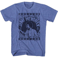Thumbnail for JIMI HENDRIX-LIVE USA TOUR 68-ROYAL HEATHER ADULT S/S TSHIRT