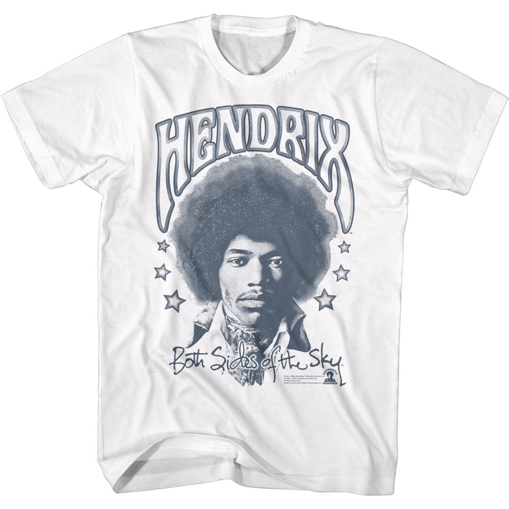 JIMI HENDRIX-SIDES OF THE SKY-WHITE ADULT S/S TSHIRT