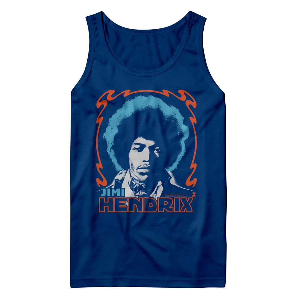 JIMI HENDRIX-JIMI HENDRIX TRI COLOR-ROYAL ADULT TANK