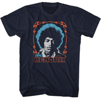 Thumbnail for JIMI HENDRIX-JIMI HENDRIX TRI COLOR JIMI-NAVY ADULT S/S TSHIRT
