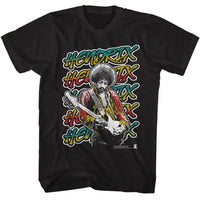 Thumbnail for JIMI HENDRIX-JIMI HENDRIX BOLD AS JIMI-BLACK ADULT S/S TSHIRT