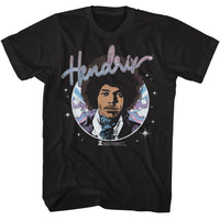 Thumbnail for JIMI HENDRIX-JIMI HENDRIX PSYCHADELIC CIRCLE-BLACK ADULT S/S TSHIRT