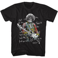 Thumbnail for JIMI HENDRIX-JIMI HENDRIX SHINE LIKE A STAR-BLACK ADULT S/S TSHIRT