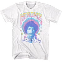 Thumbnail for JIMI HENDRIX-JIMI HENDRIX PASTEL BOTH SIDES-WHITE ADULT S/S TSHIRT