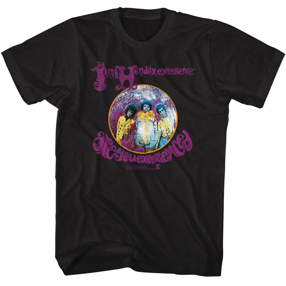 JIMI HENDRIX-JIMI HENDRIX EXPERIENCED CIRCLE-BLACK ADULT S/S TSHIRT