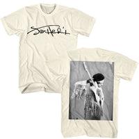 Thumbnail for JIMI HENDRIX-JIMI HENDRIX SIG IMAGE-NATURAL ADULT S/S TSHIRT