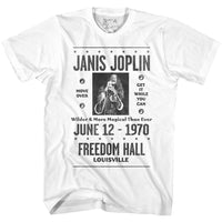 Thumbnail for JANIS JOPLIN-LOUISVILLE-WHITE ADULT S/S TSHIRT