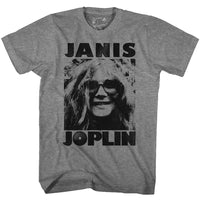 Thumbnail for JANIS JOPLIN-JANIS-GRAPHITE HEATHER ADULT S/S TSHIRT