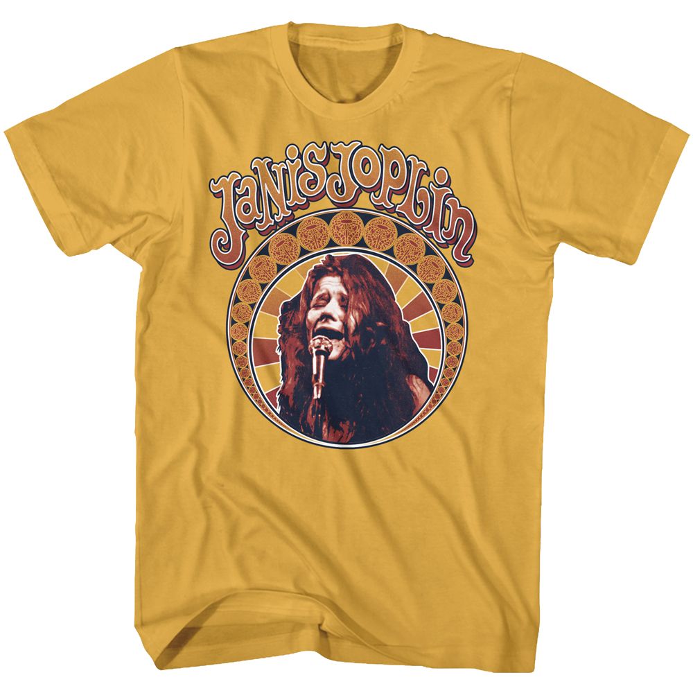 JANIS JOPLIN-NOUVEAU CIRCLE-GINGER ADULT S/S TSHIRT