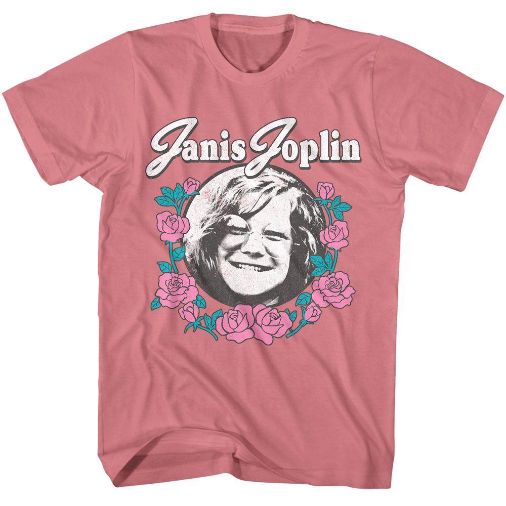 JANIS JOPLIN-JANIS JOPLIN ROSES-MAUVELOUS ADULT S/S TSHIRT